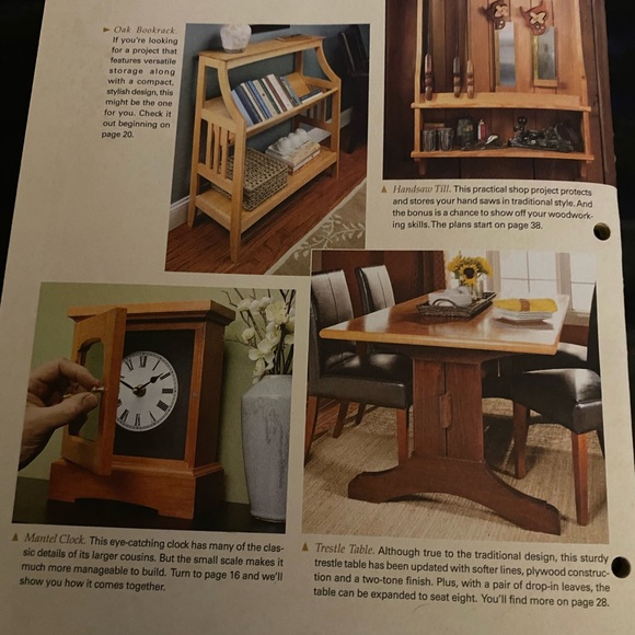 🎉5/$10🎉 Woodsmith magazine vol 31 no 181 February / March 2009 trestle table - Picture 7 of 8
